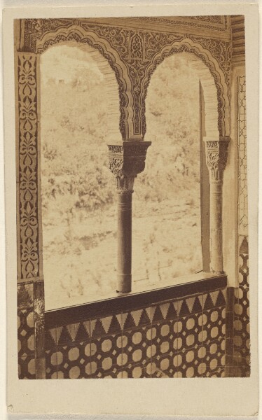 Unknown, [Double archway, looking to outside, the Alhambra]