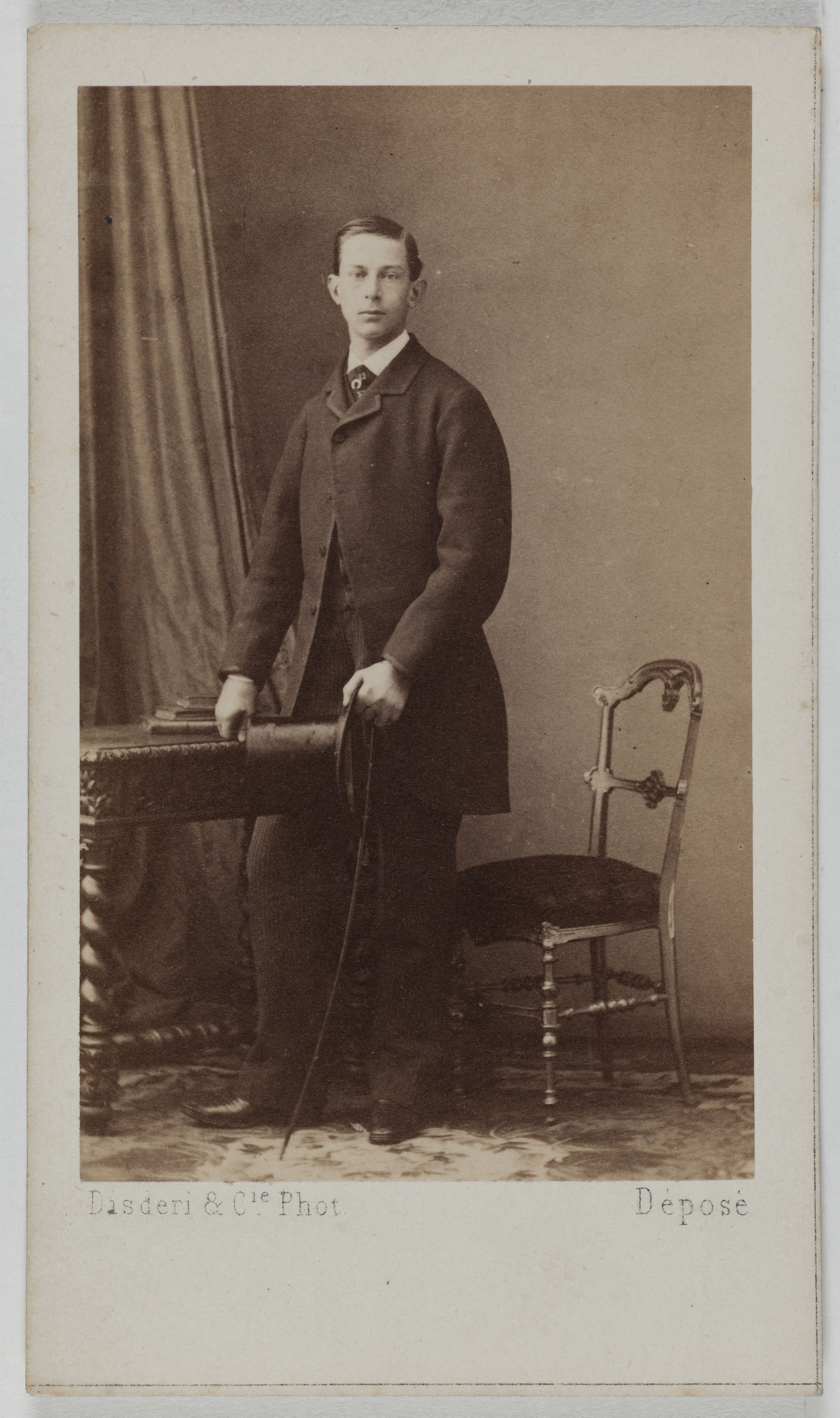 Disderi & Cie, Portrait de Nicolas, duc de Leuchtenberg, (petit fils de l'Empereur Nicolas Ier)