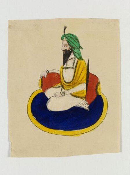 Unknown, One of five drawings of Sikh heroes