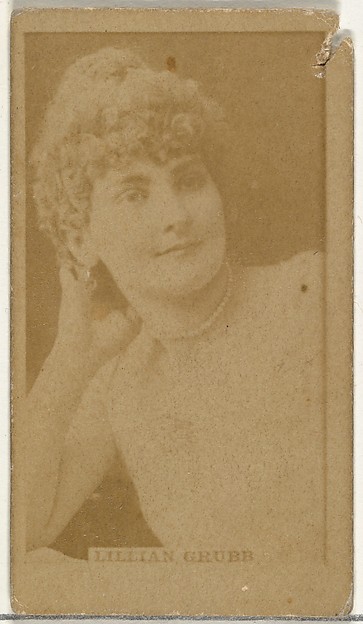 W. Duke, Sons & Co., Lillian Grubb, from the Actors and Actresses series (N145-8) issued by Duke Sons & Co. to promote Duke Cigarettes