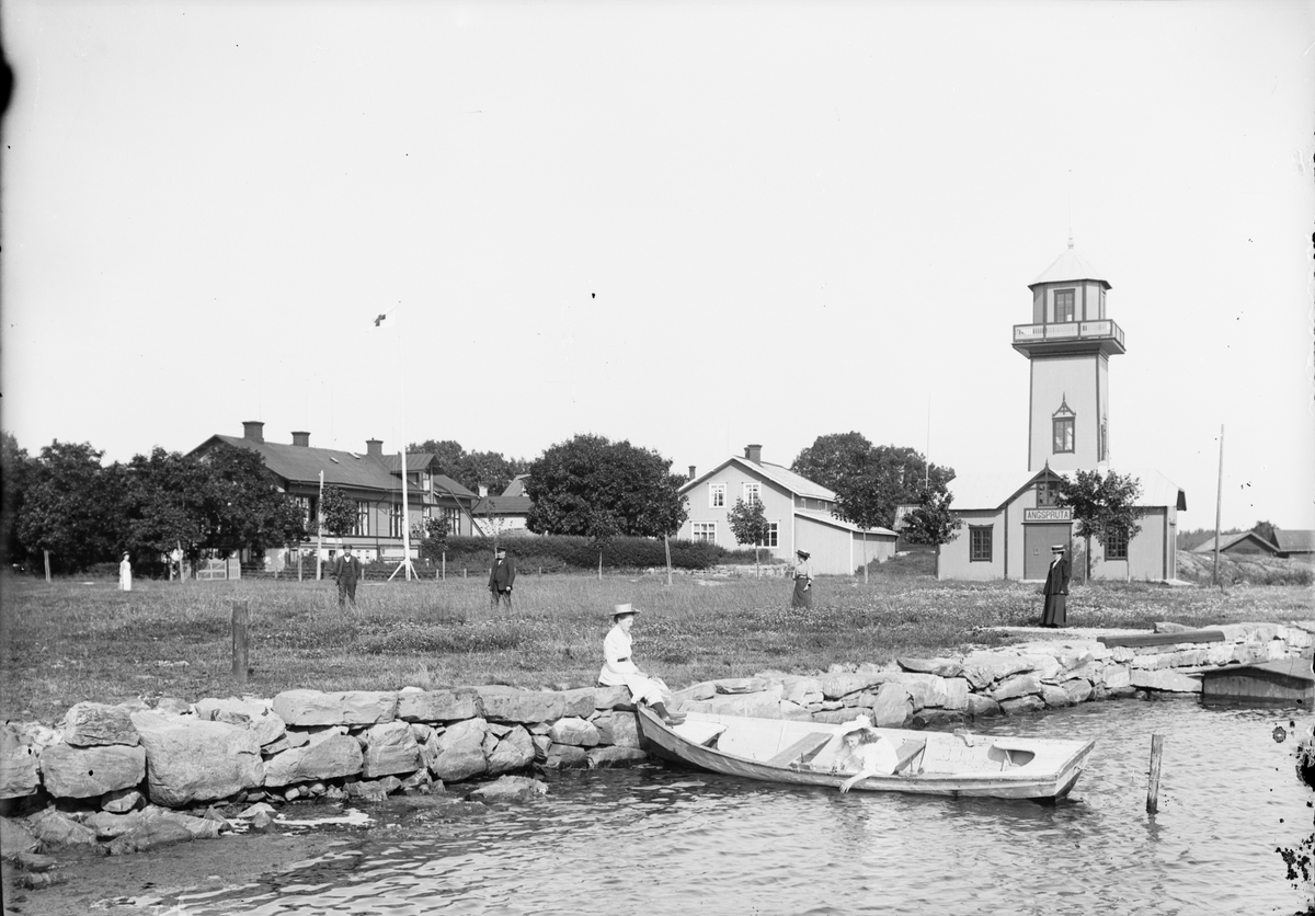 Per Elis Edhlund, "Från klapphusbryggan mot Länslasarettet och spruthuset", Östhammar, Uppland