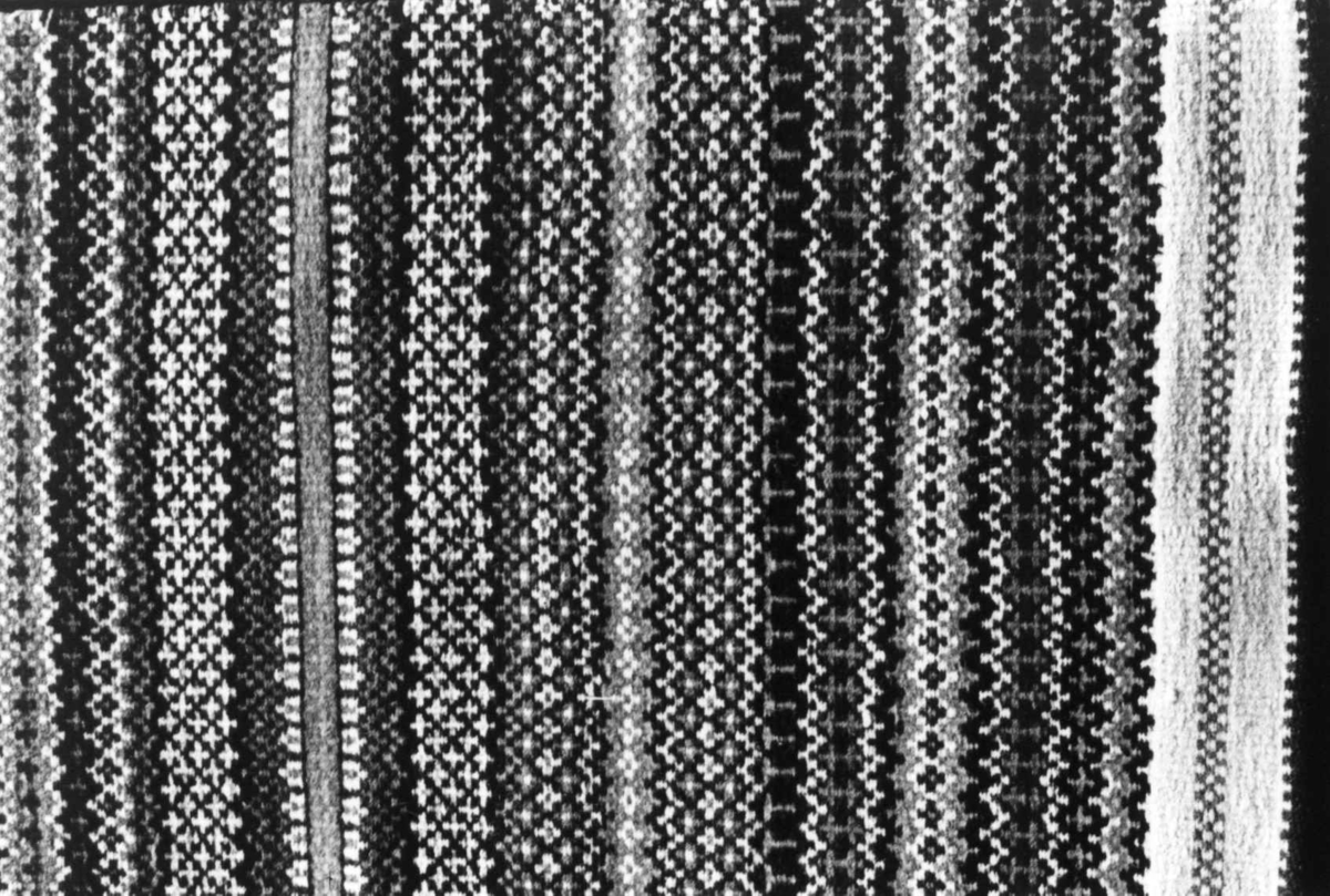 Anna Grostøl, Åkle, krokbragd. Detalj av åkle, krokbragd. Gyland, Flekkefjord, vest-Agder 1941-42.