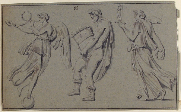 Anonymous, French, 18th century, Figures in Procession