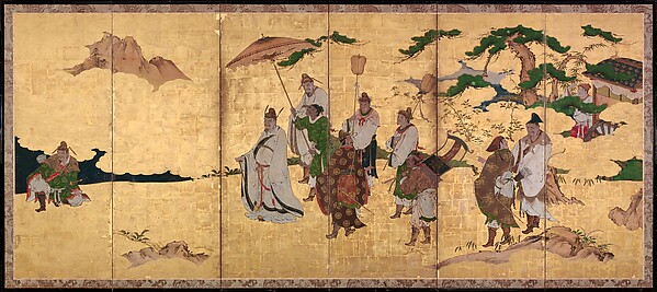Kano Takanobu, Meeting between Emperor Wen and Fisherman Lü Shang