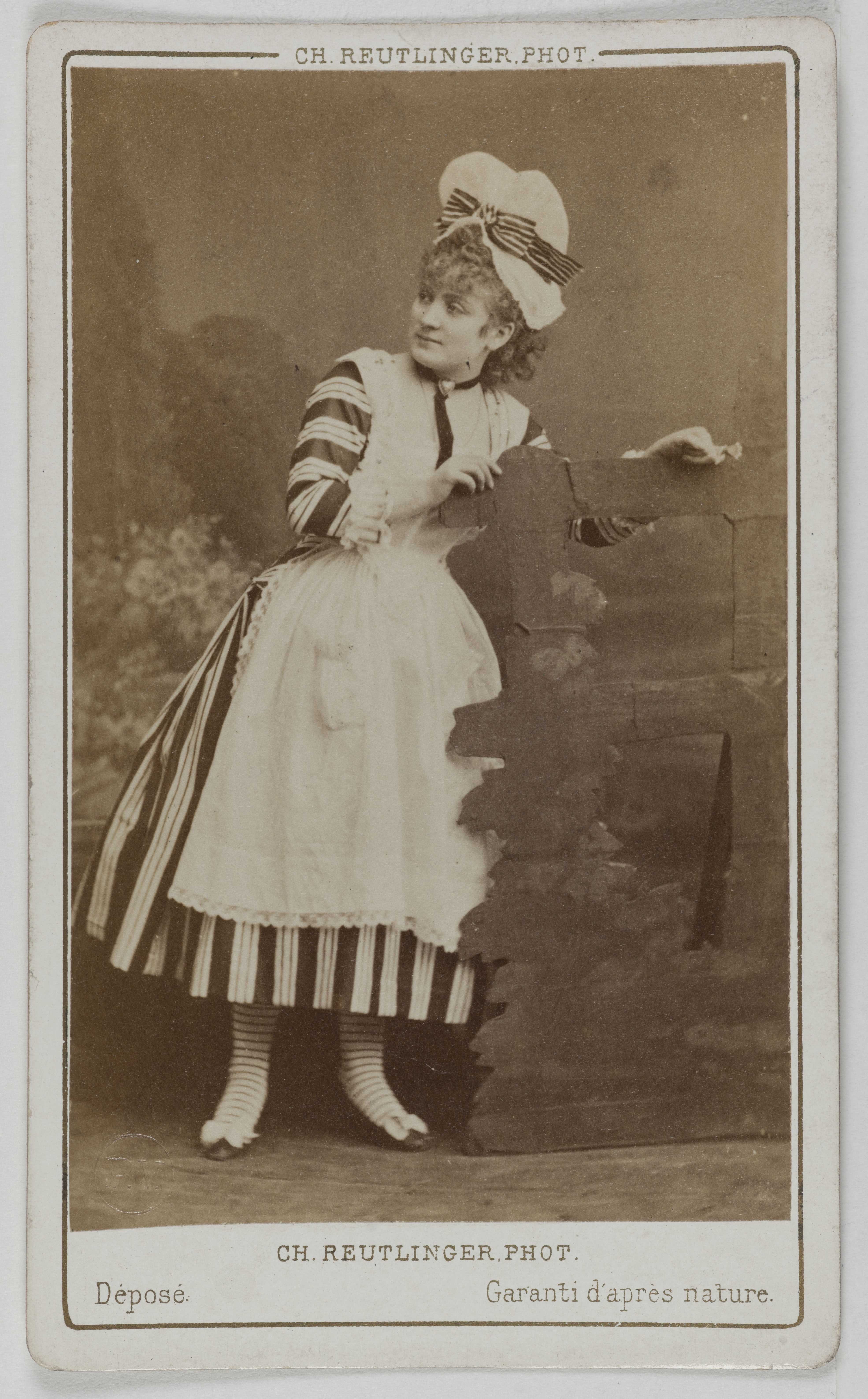 Charles Reutlinger, Portrait de Berthe Legrand (Adèle Blanchart dite, 1850-1910), (actrice)