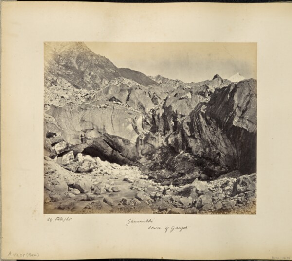 Samuel Bourne, The source of the Ganges: Ice Cave at the foot of the Glacier