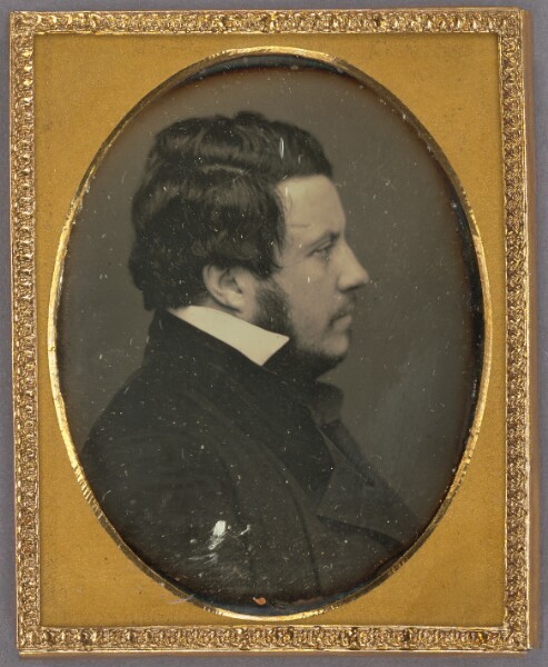 Unknown, [Portrait of an Unindentified Man with chin beard in profile]