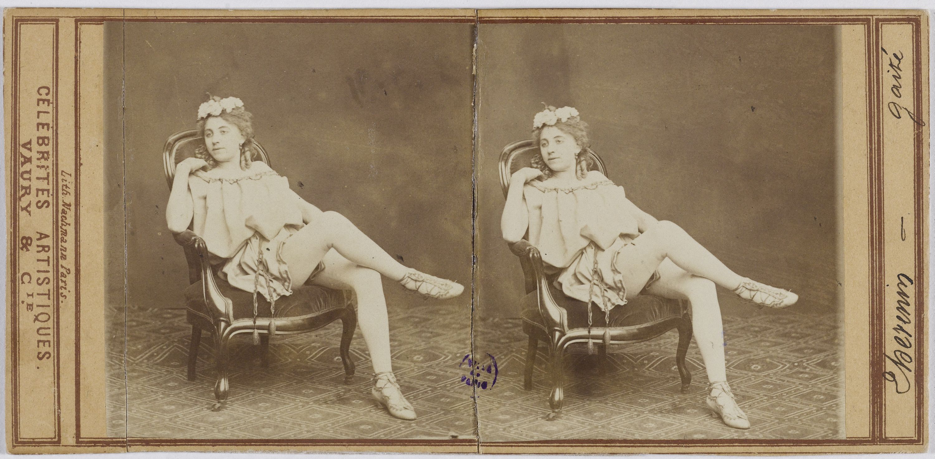 Vaury et Cie, Portrait de Thévenin Claire, (dame Eugène Déjazet)