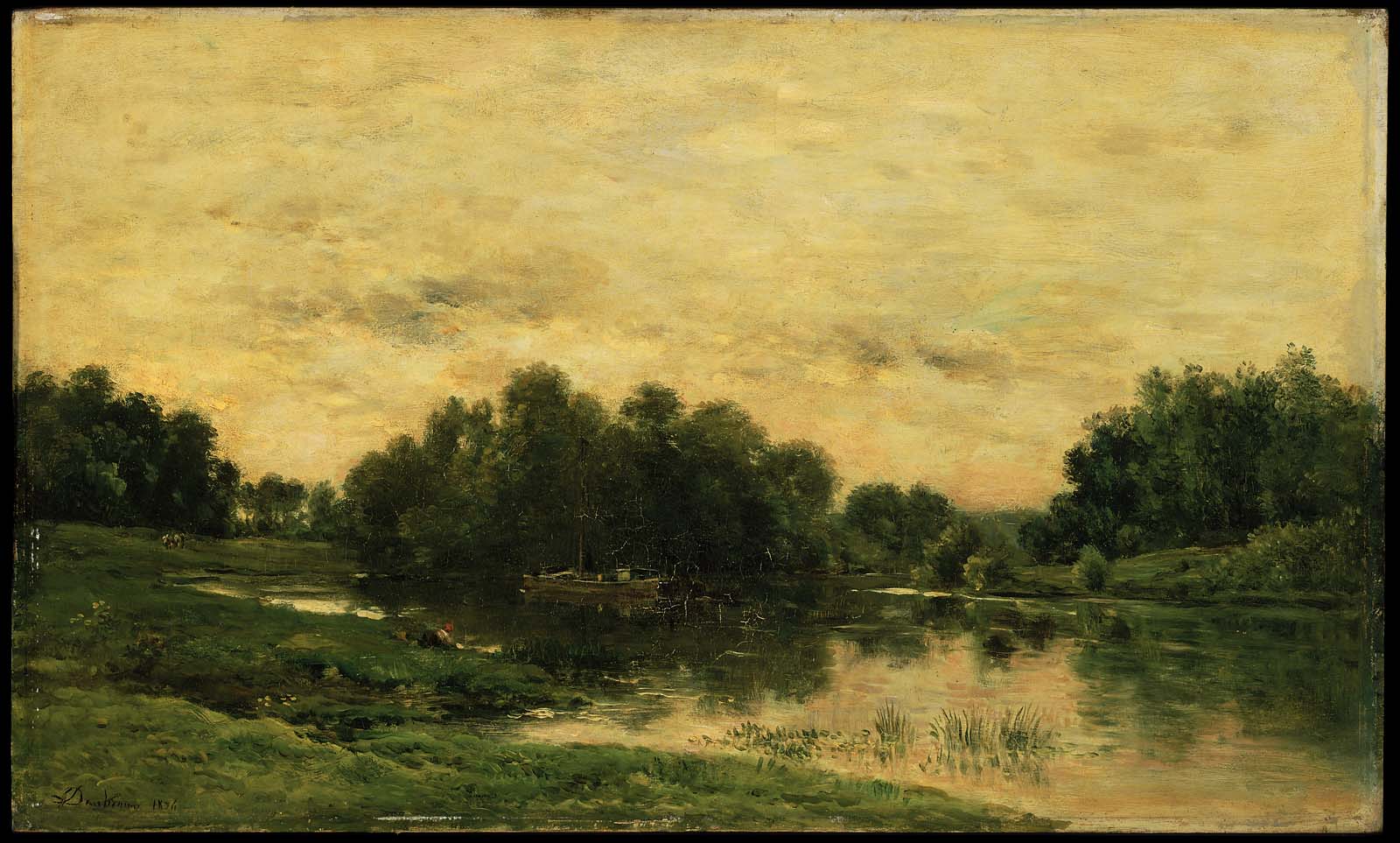 Charles-François Daubigny, Ile-de-Vaux on the Oise near Auvers