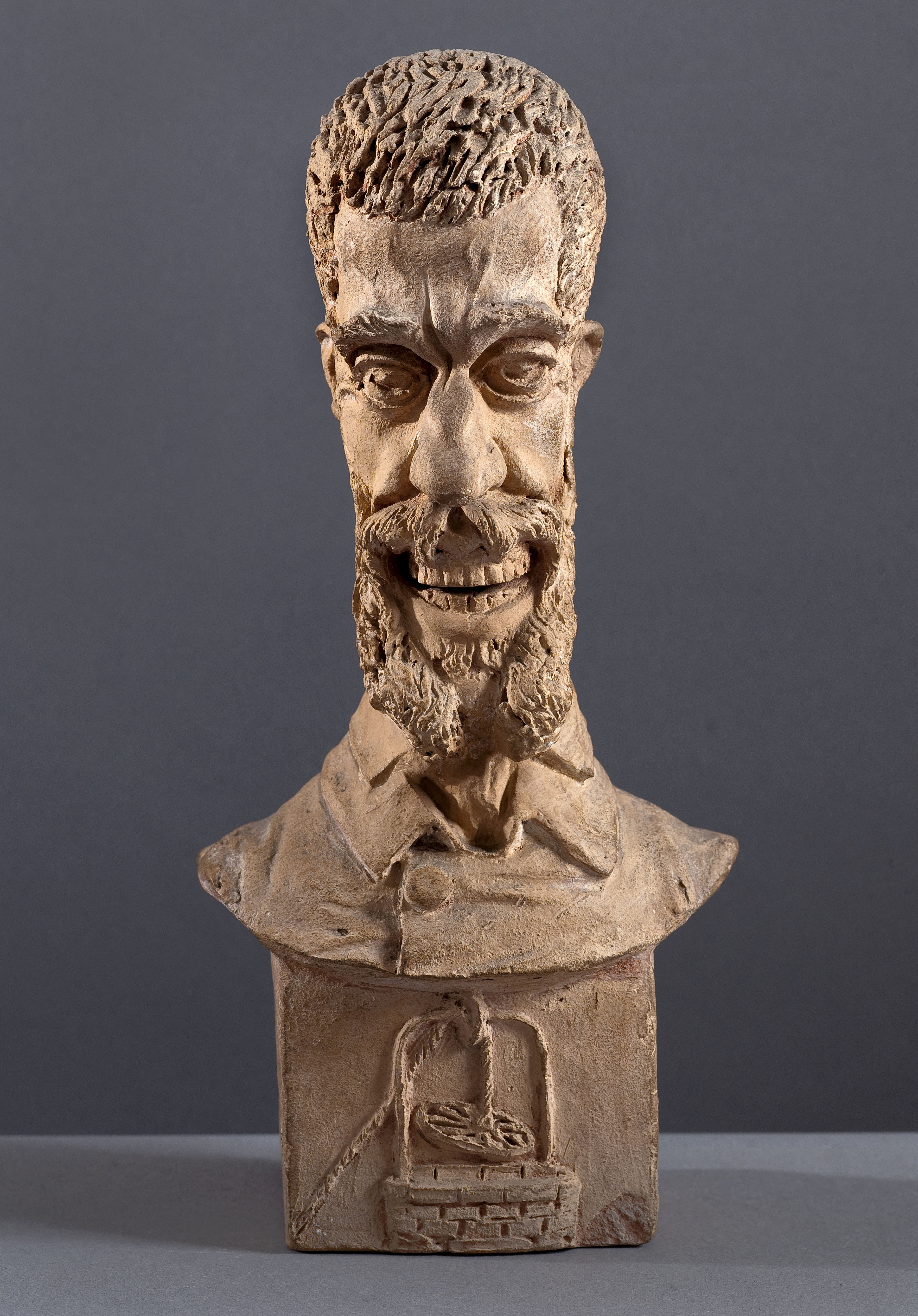 Jean Pierre Dantan, Portrait-charge de Philippe Rousseau (1816-1887), peintre paysagiste et animalier