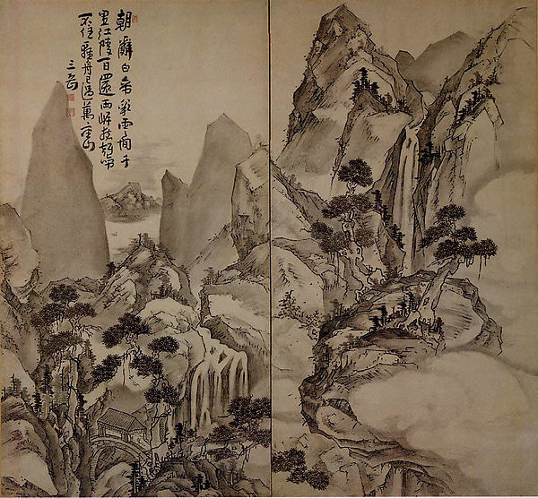Ike no Taiga, Landscape after Li Bai's poem