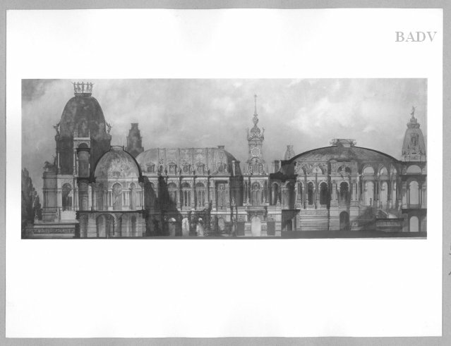 Hans Makart, Schnitt durch eine Architektur 17 Jh.