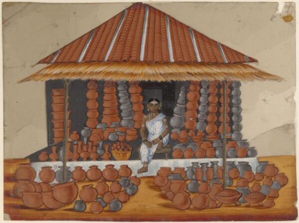 Unknown, One of ten drawings of shops.