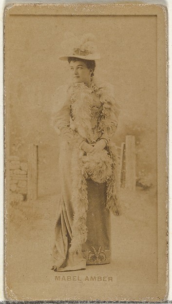 W. Duke, Sons & Co., Mabel Amber, from the Actors and Actresses series (N145-8) issued by Duke Sons & Co. to promote Duke Cigarettes