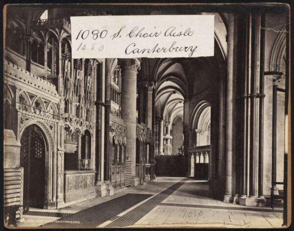 Francis Frith, S. Choir Aisle.  Canterbury