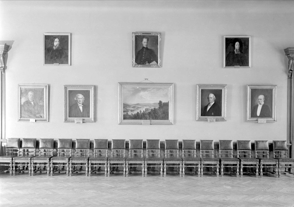 Gunnar Sundgren, Oljemålningar i festsalen, Gästrike-Hälsinge studentnation, Trädgårdsgatan, Uppsala 1947