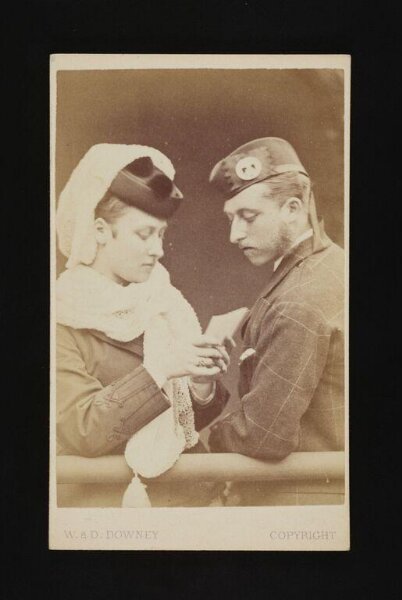 W. & D. Downey, A portrait of a woman and man