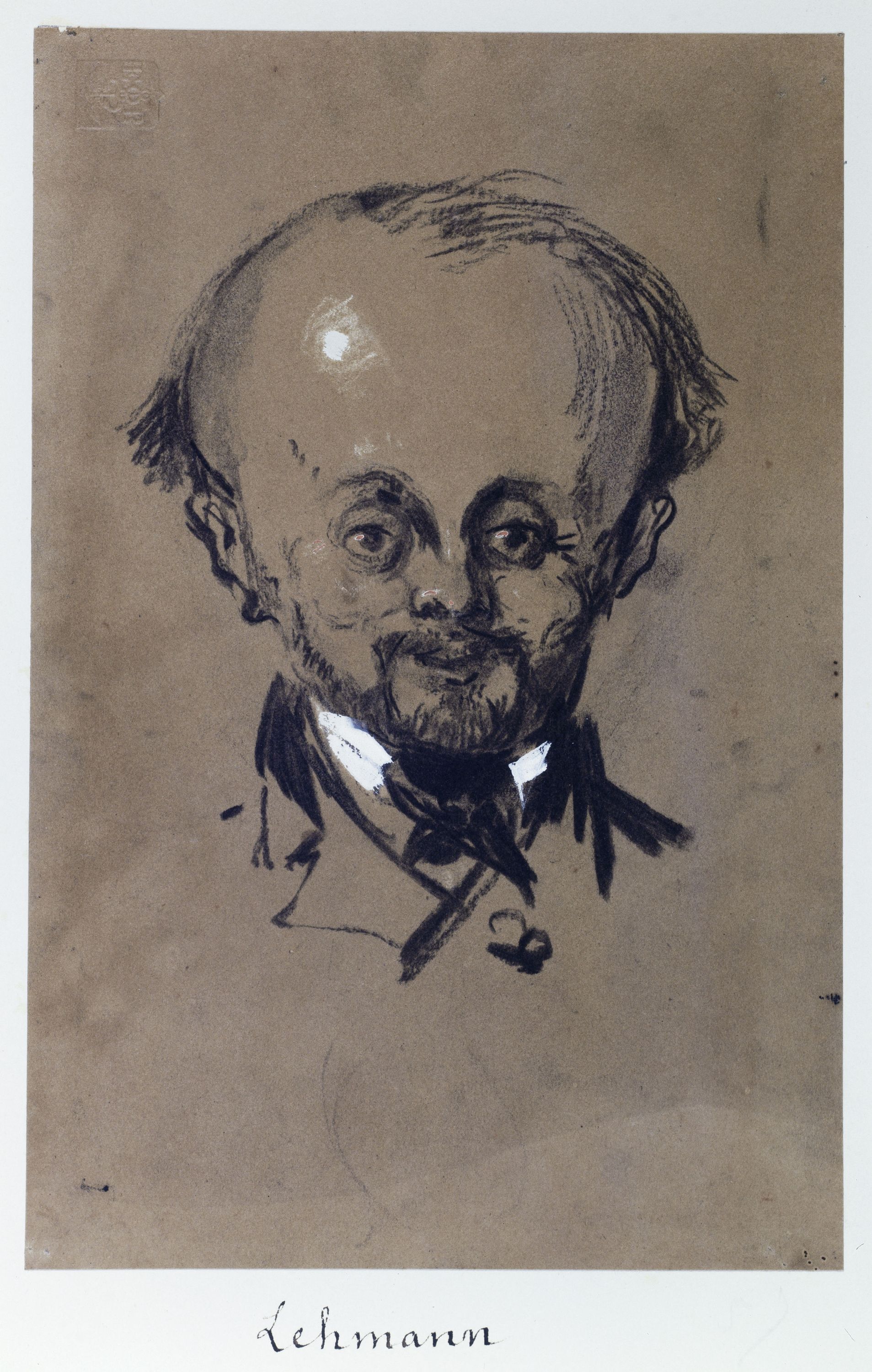 Nadar, Portrait-charge de Henri Lehmann
