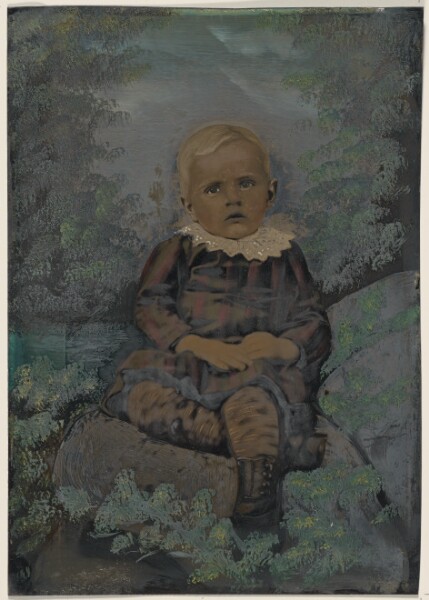 Unknown, [Portrait of small child in nature]