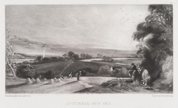 Constable, John RA, AUTUMNAL SUN SET