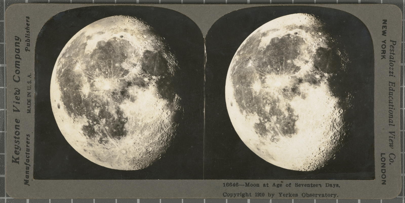 Desconegut, Moon at Age of Seventeen Days Keystone View Company, Pestalozzi Educational View Co