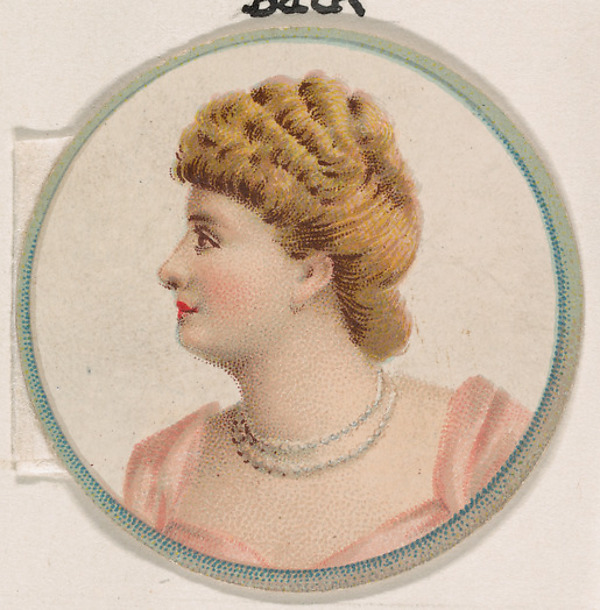 Kinney Brothers Tobacco Company, Portrait of woman, from the Novelties series (N228, Type 2) issued by Kinney Bros.