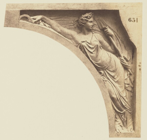 Édouard Baldus, ["L'Agriculture", Sculpture by Joseph Pollet, Decoration of the Louvre, Paris]