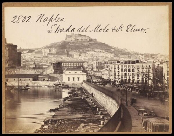 Francis Frith, Naples.  Strada del Molo & St. Elmo