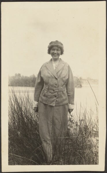 Louis Fleckenstein, [Woman Standing in Reeds]