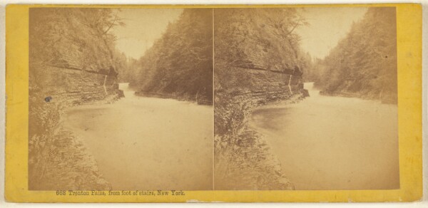 Edward Bierstadt, Trenton Falls, from foot of stairs, New York.