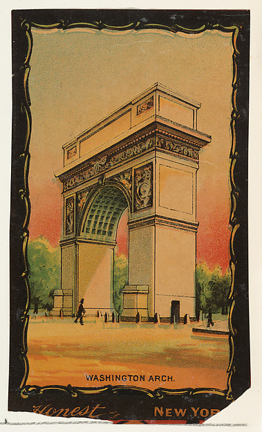 W. Duke, Sons & Co., Washington Arch, from the Transparencies series (N137) issued by W. Duke, Sons & Co. to promote Honest Long Cut Tobacco