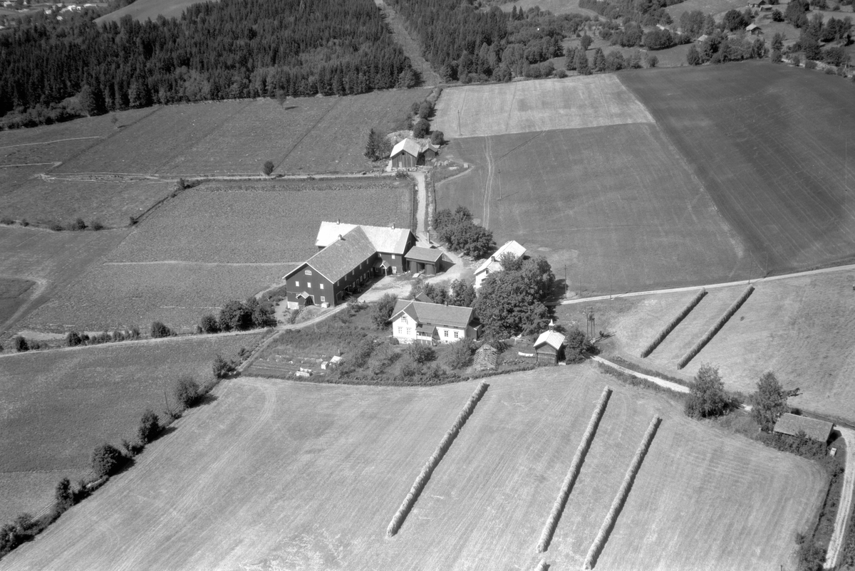 Anno Domkirkeodden, Flyfoto av Stokkset gard, Furnes, Ringsaker.