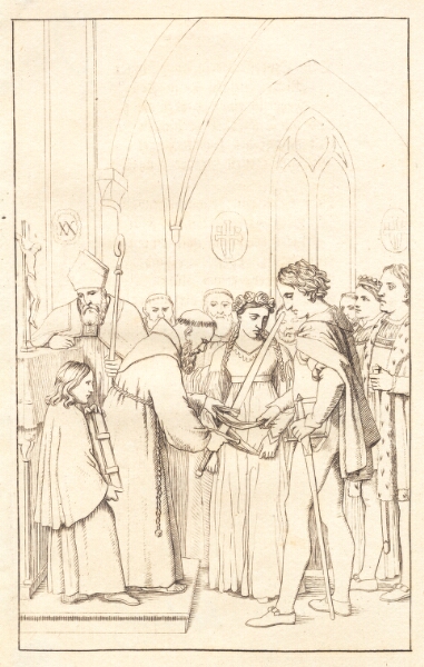 C.W. Eckersberg, Axel og Valborg. 3. akt.