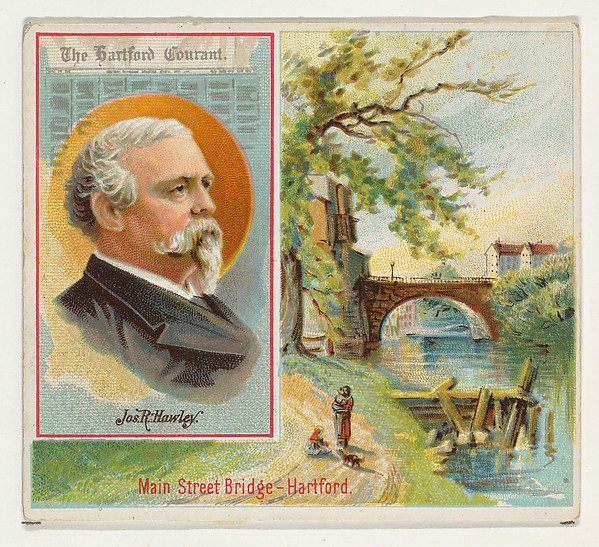Allen & Ginter, Joseph R. Hawley, The Hartford Courant, from the American Editors series (N35) for Allen & Ginter Cigarettes