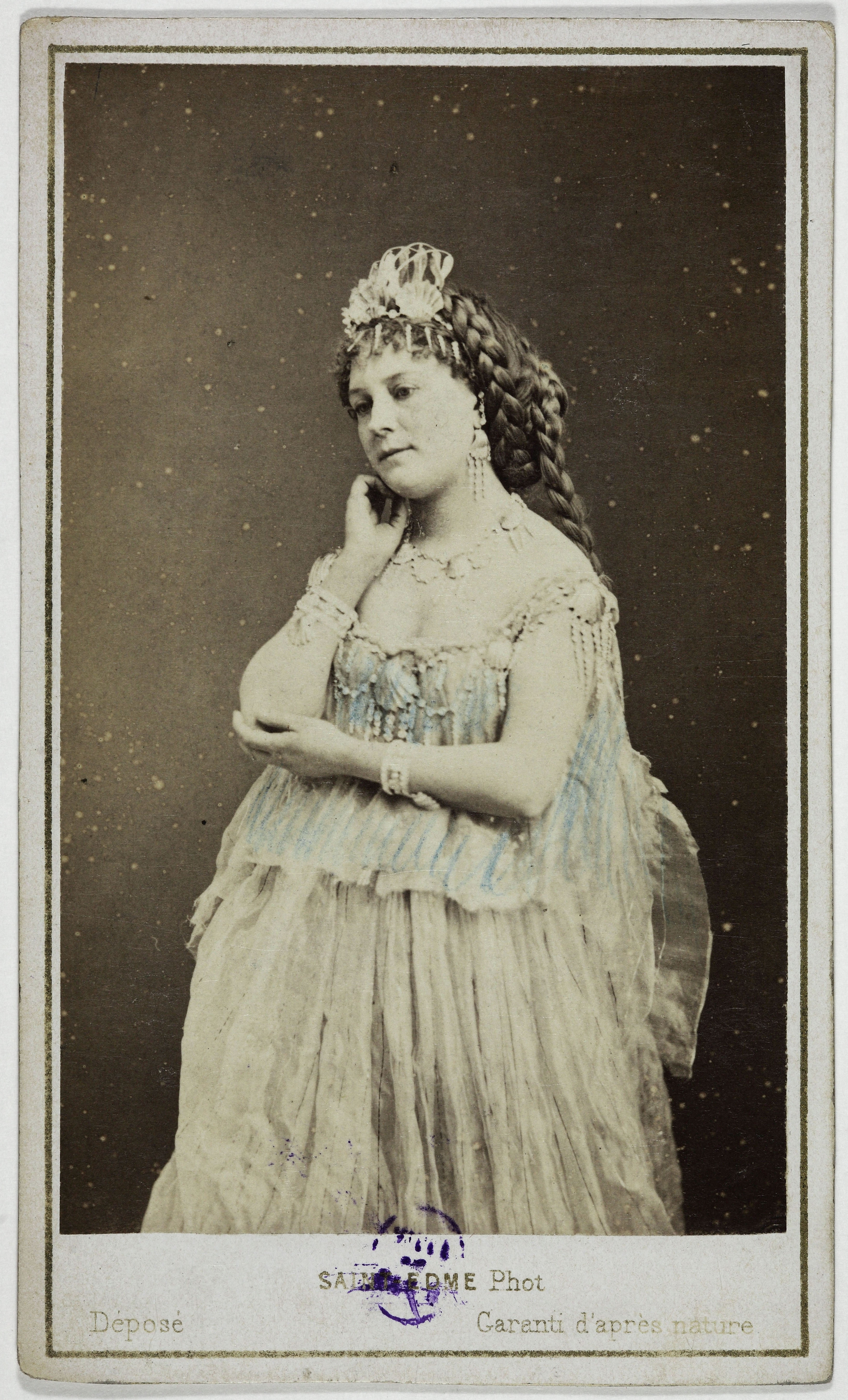 Saint-Edme, Portrait de Mlle Adorcy, (Mme Lepot-Delahaye), (actrice)