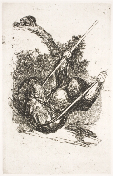 Francisco de Goya, Heks i gynge (Vieja columpiándose)