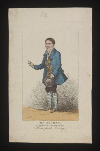 Unknown, Mr Sloman, as Dressed in Character for his Three part Medley