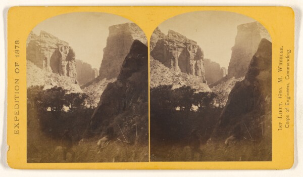 Timothy H. O'Sullivan, View near head of Canon de Chelle. At this point the canon breaks into its greatest depth from a shallow "wash" above...