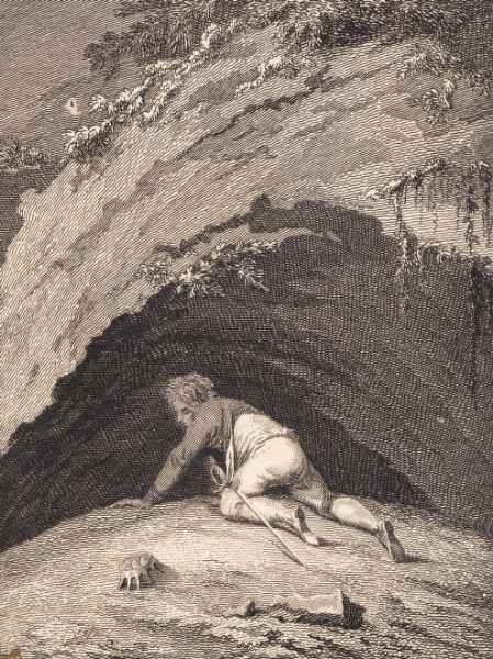J.F. Clemens, Den slagne Niels Klim kryber ind i hulen