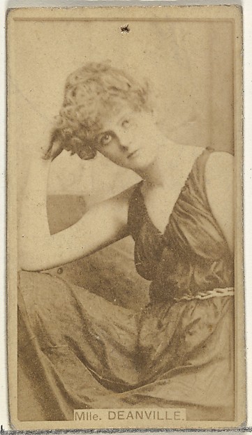 W. Duke, Sons & Co., Mlle. Deanville, from the Actors and Actresses series (N145-8) issued by Duke Sons & Co. to promote Duke Cigarettes