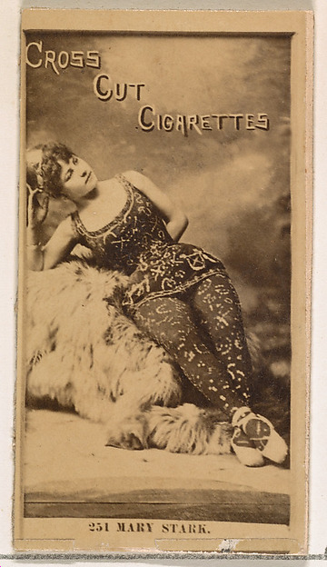 W. Duke, Sons & Co., Card Number 251, Mary Stark, from the Actors and Actresses series (N145-2) issued by Duke Sons & Co. to promote Cross Cut Cigarettes