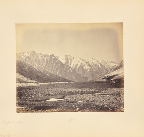Samuel Bourne, View from Taree Pass, Spiti Range
