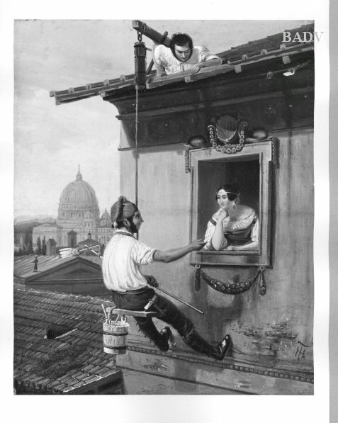 Theodor Hosemann, Talk with the wall-painter