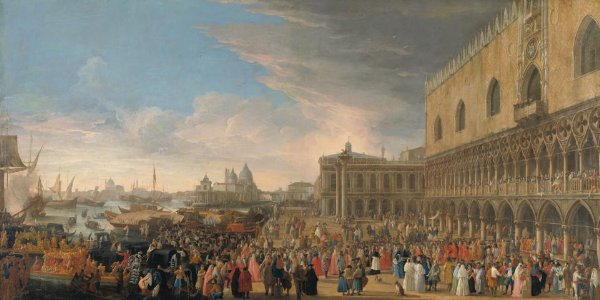 Luca Carlevarijs, De intocht van de Franse ambassadeur in Venetië in 1706
