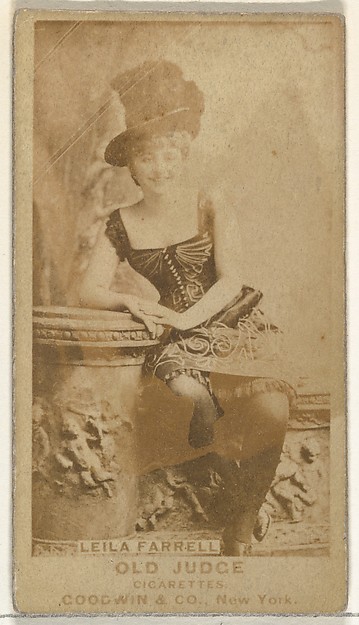 Goodwin & Company, Leila Farrell, from the Actors and Actresses series (N171) for Old Judge Cigarettes