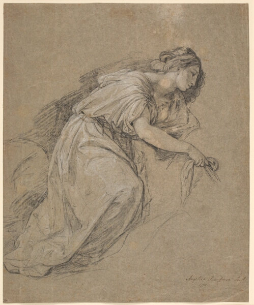 Angelica Kauffmann, Studie af ung foroverbøjet kvinde