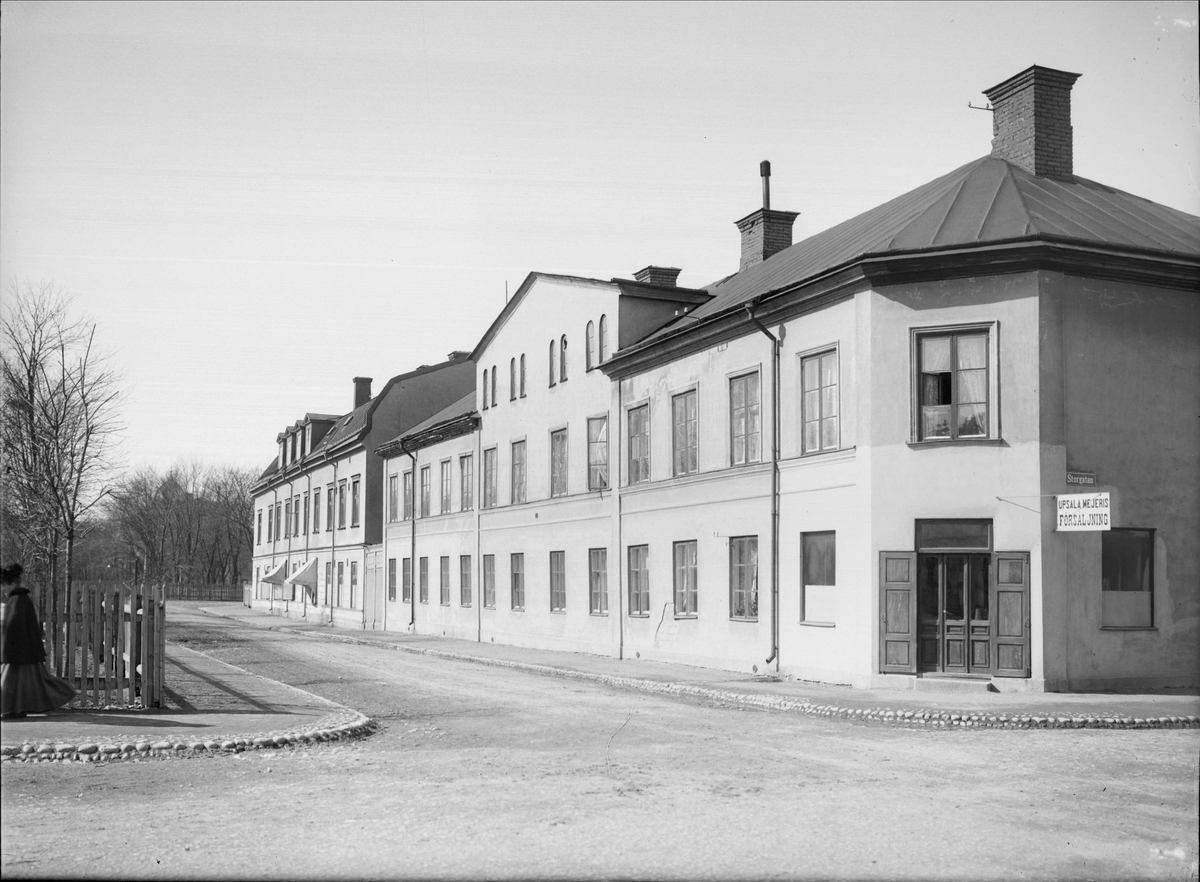 Alfred Dahlgren, Roslag Street - Storgatan, Fålhagen, Uppsala 1901 - 1902