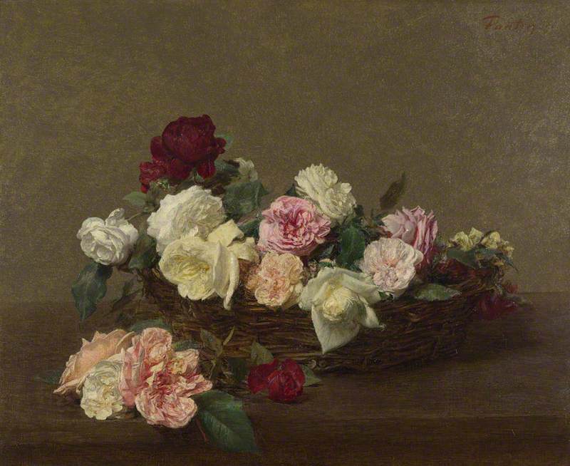 Henri Fantin-Latour, A Basket of Roses