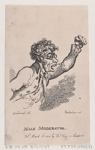 Thomas Rowlandson, Male Moderator