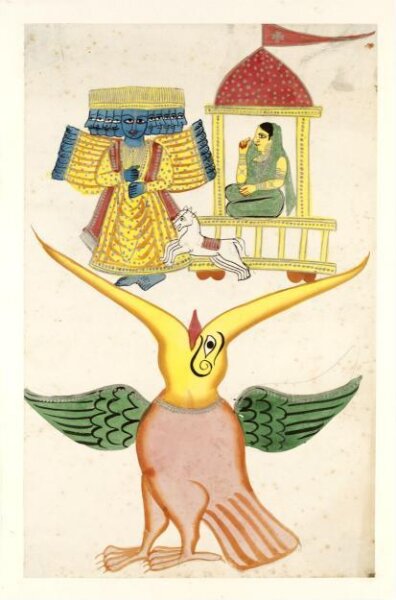 Unknown, Jatayu, Ravana and Sita